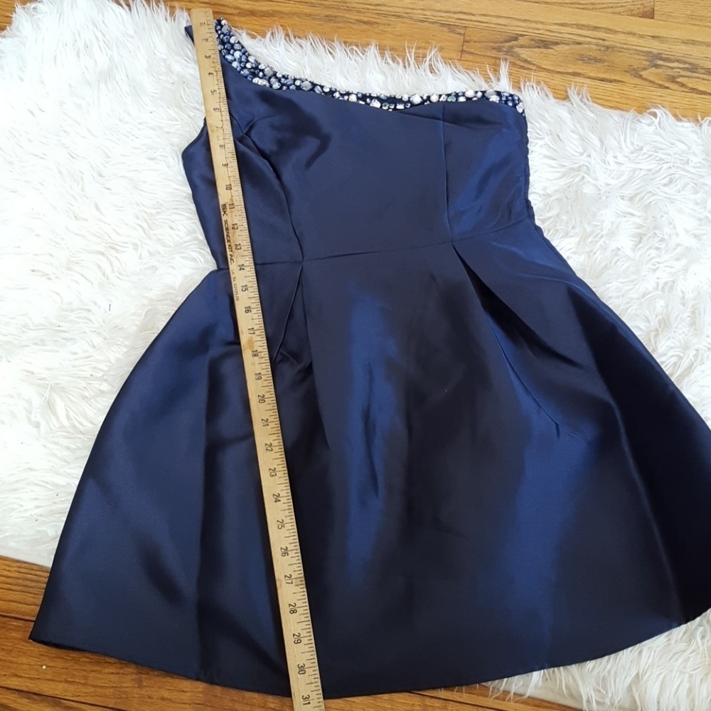 navy blue one strap dress size 3 new - Picture 5 of 8